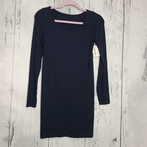M. Rena Long Sleeve Navy Blue Dress Bodycon P209
